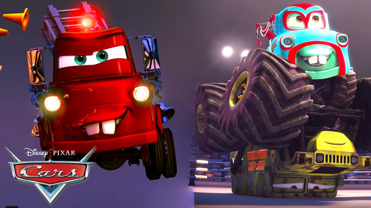 Tow Mater vs. The Ice Cream Monster Truck + More Cars Cartoons for Kids | Pixar Cars | @disneyjr