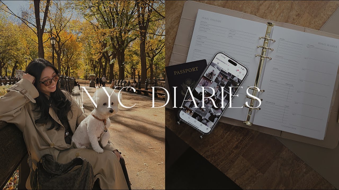 NYC DIARIES: FALL IN NEW YORK CITY & MY AGENDA COLLECTION WITH THE LINE SHOP | ALYSSA LENORE