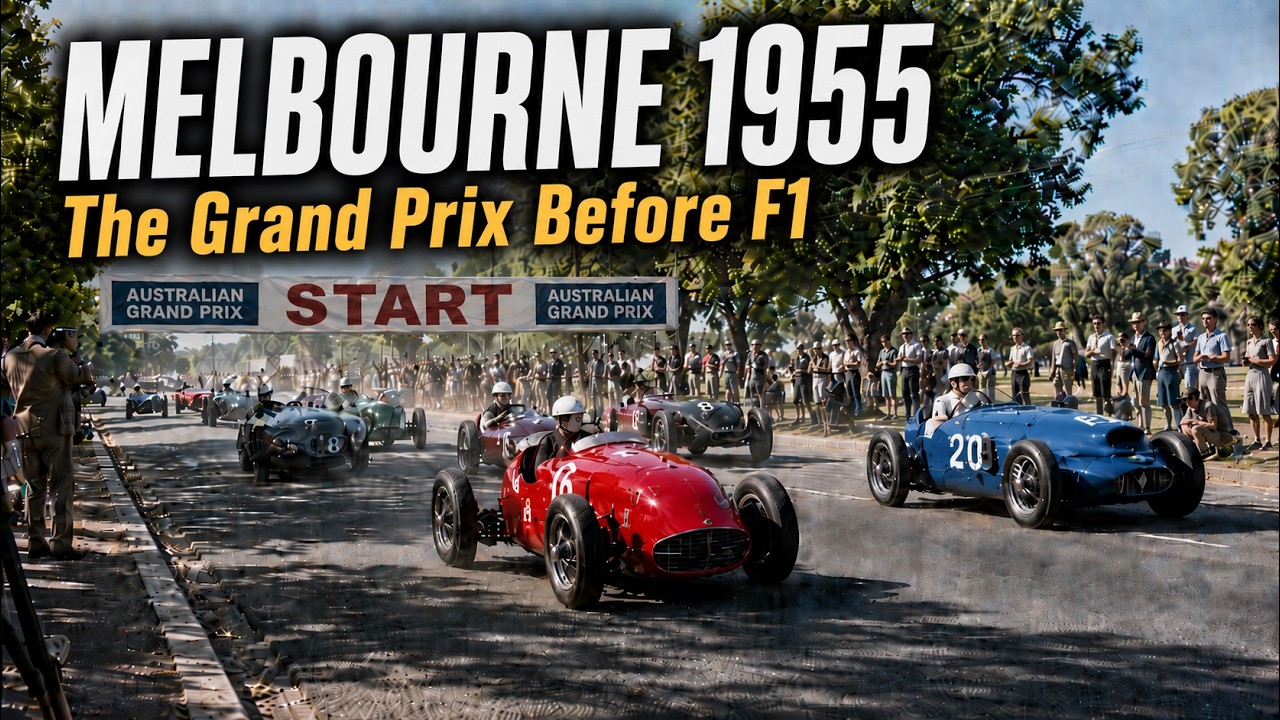 Melbourne  Australia (1955)  Motor Racing, F1 Albert Park, Rare Footage