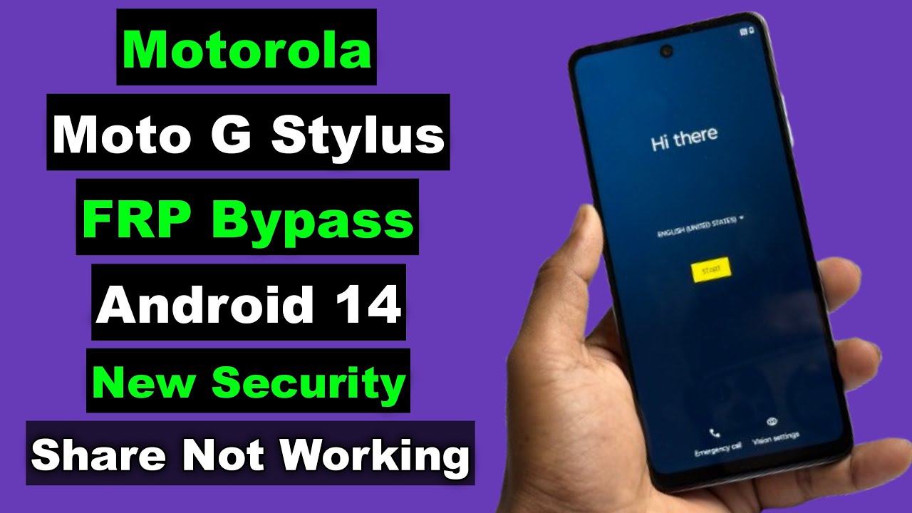 Motorola Moto G Stylus FRP Bypass New Security Android 14/15 | Moto G Stylus FRP Unlock | New Method