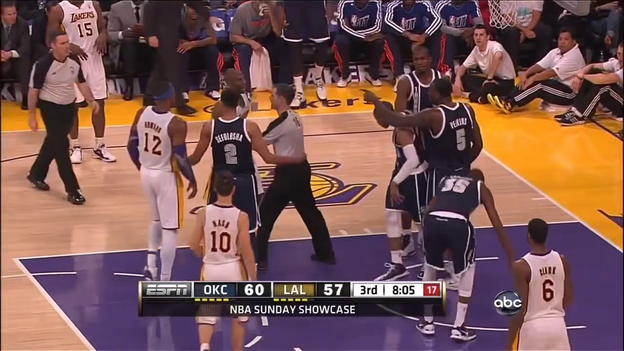 Kobe and Westbrook Altercation!!