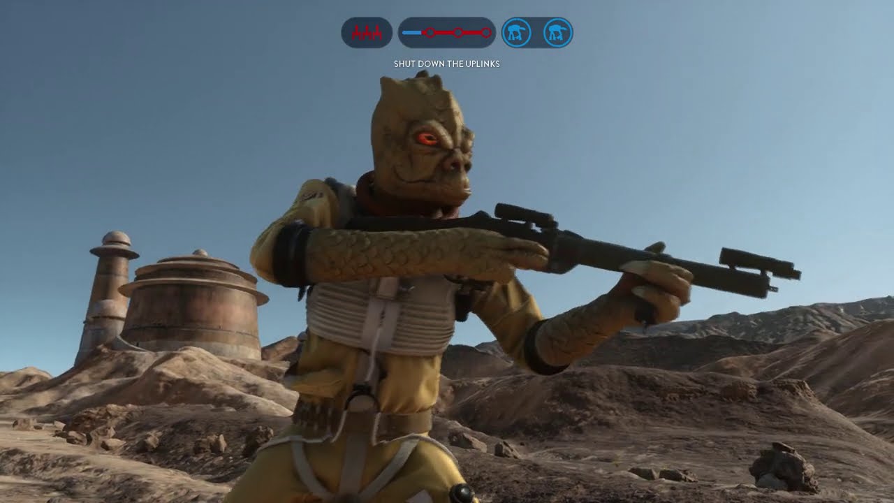 Star Wars Battlefront 1 - Bossk and I trying to hunt down Pancake Face!