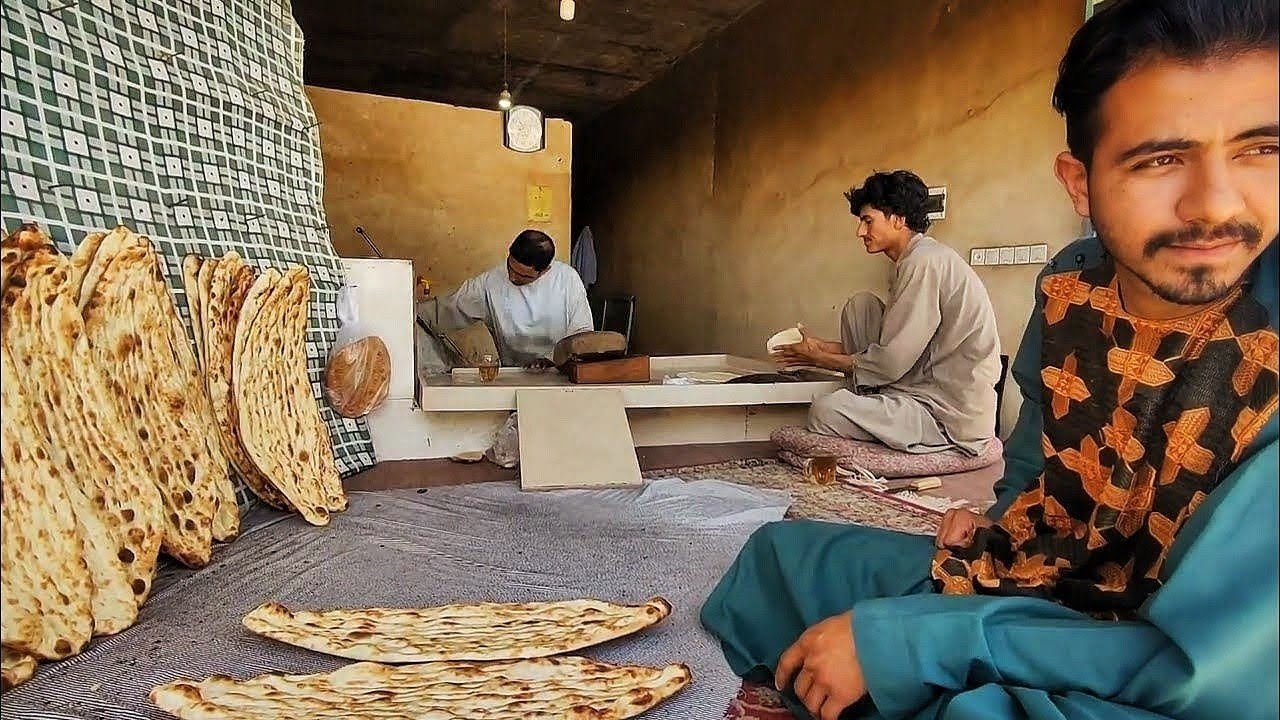 This is how golden breads are cooked in a clay oven