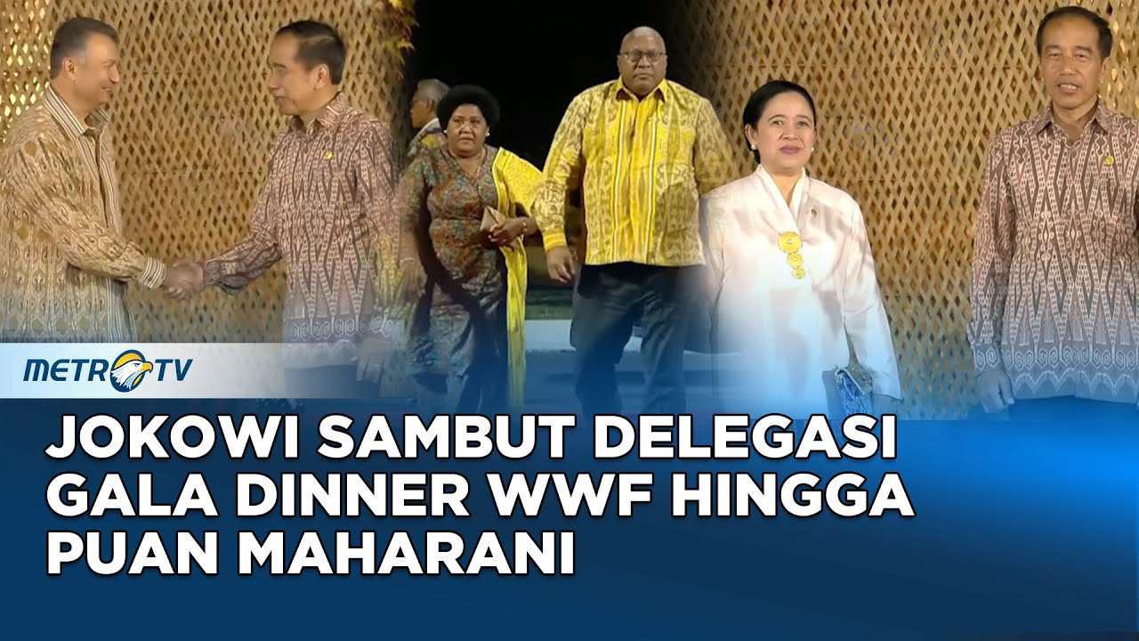 Jokowi Sambut Tamu Undangan Gala Dinner di GWK Bali