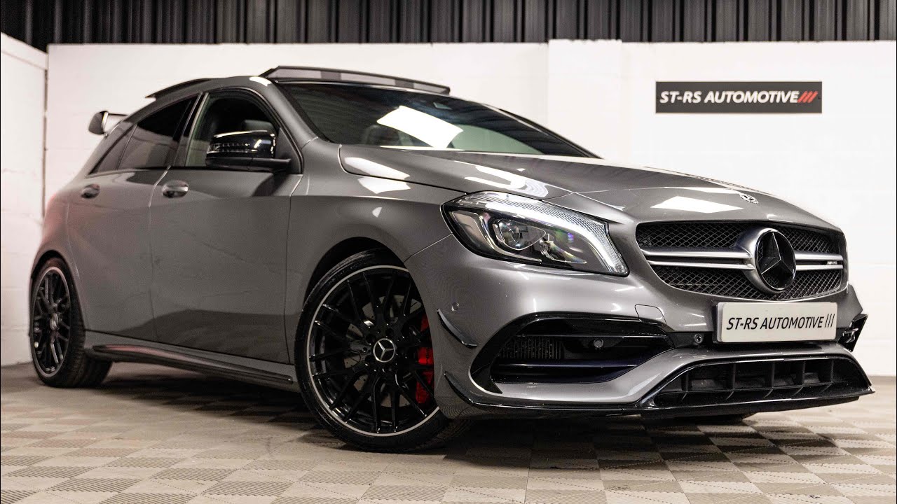 Mercedes-Benz A45 AMG 2018 года — цвет «Горный серый металлик», 45 000 миль