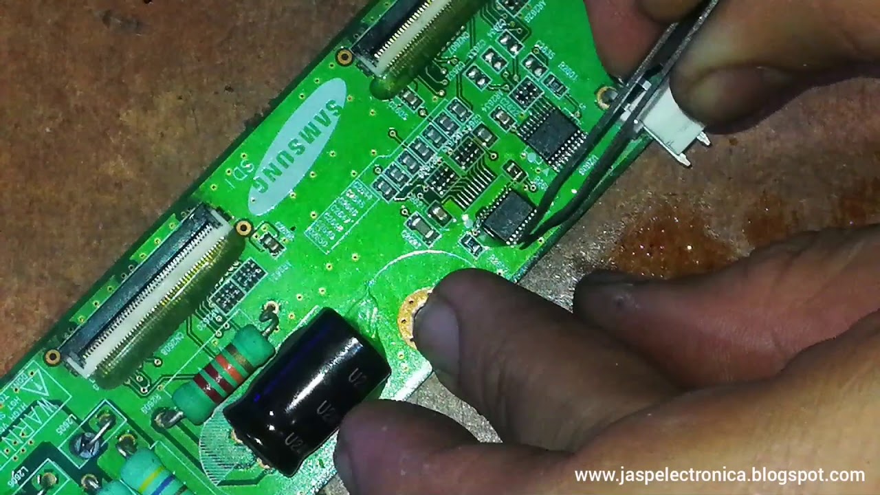 Cambio chip SMD, uso Estacion de soldadura JASP ELECTRONICA.