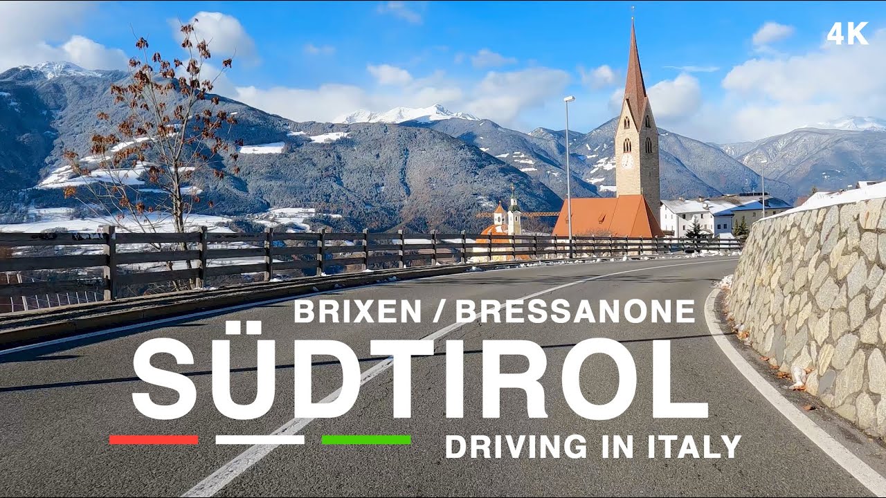 Driving in Italy 🇮🇹 South Tyrol - Plose Funivia to Brixen/Bressanone. 4K