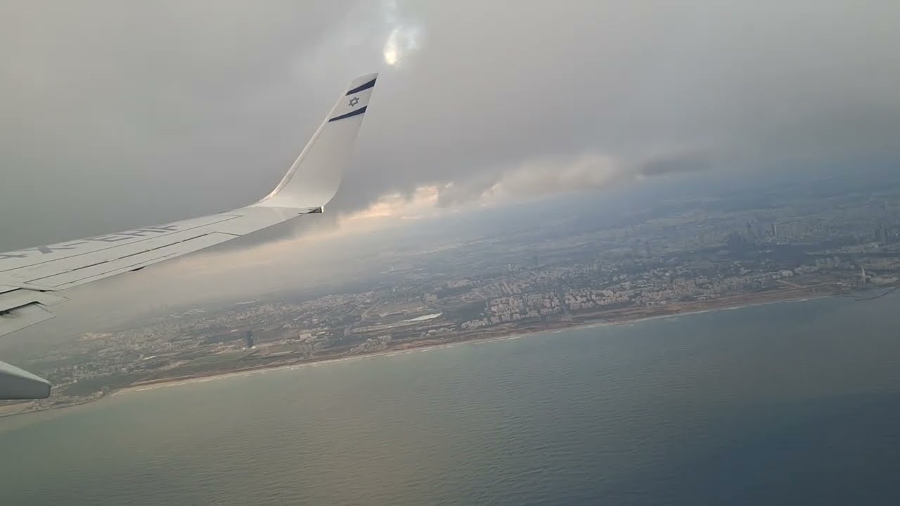 Landing in Tel-Aviv (Israel 🇮🇱) on an EL AL B737-900ER aircraft in winter