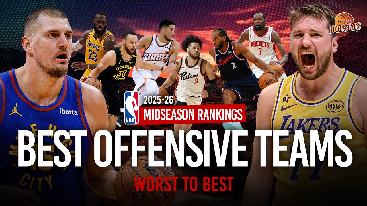 RANKING EVERY TEAM OFFENSIVE RATINGS (Midseason - October to January)