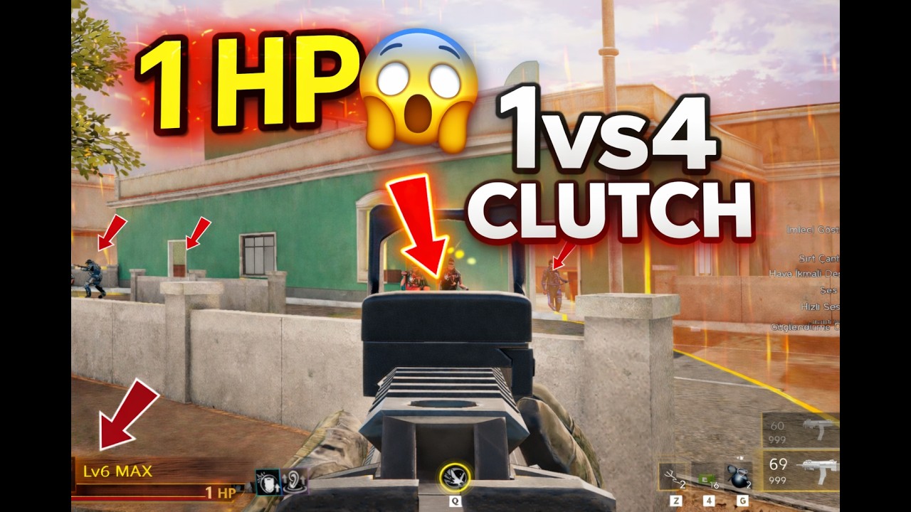 1vs4 SOLO vs SQUAD CLUTCH! +20 Kill | Blood Strike