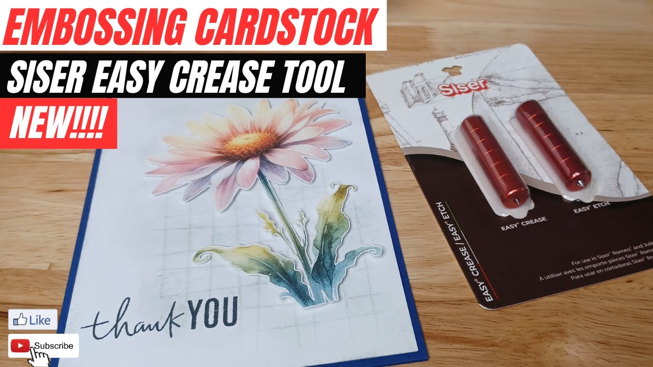 Debossing Cardstock with the Siser Crease Tool for Juliet & Romeo Machines (embossing)