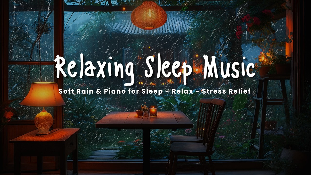 Relaxing Sleep Music with Rain Sounds 🌧️ Calm Piano for Anxiety Relief and Peaceful Sleep