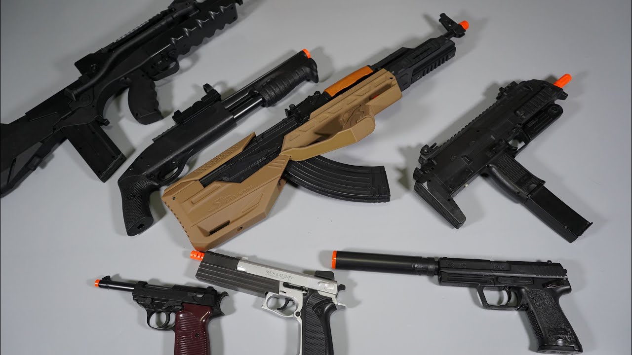 BATTLEFIELD 2042 style AK47 SKIN Toy Gun  - FAMAS -MP7-P38-Airsoft Gun REALISTIC TOY GUNS collection