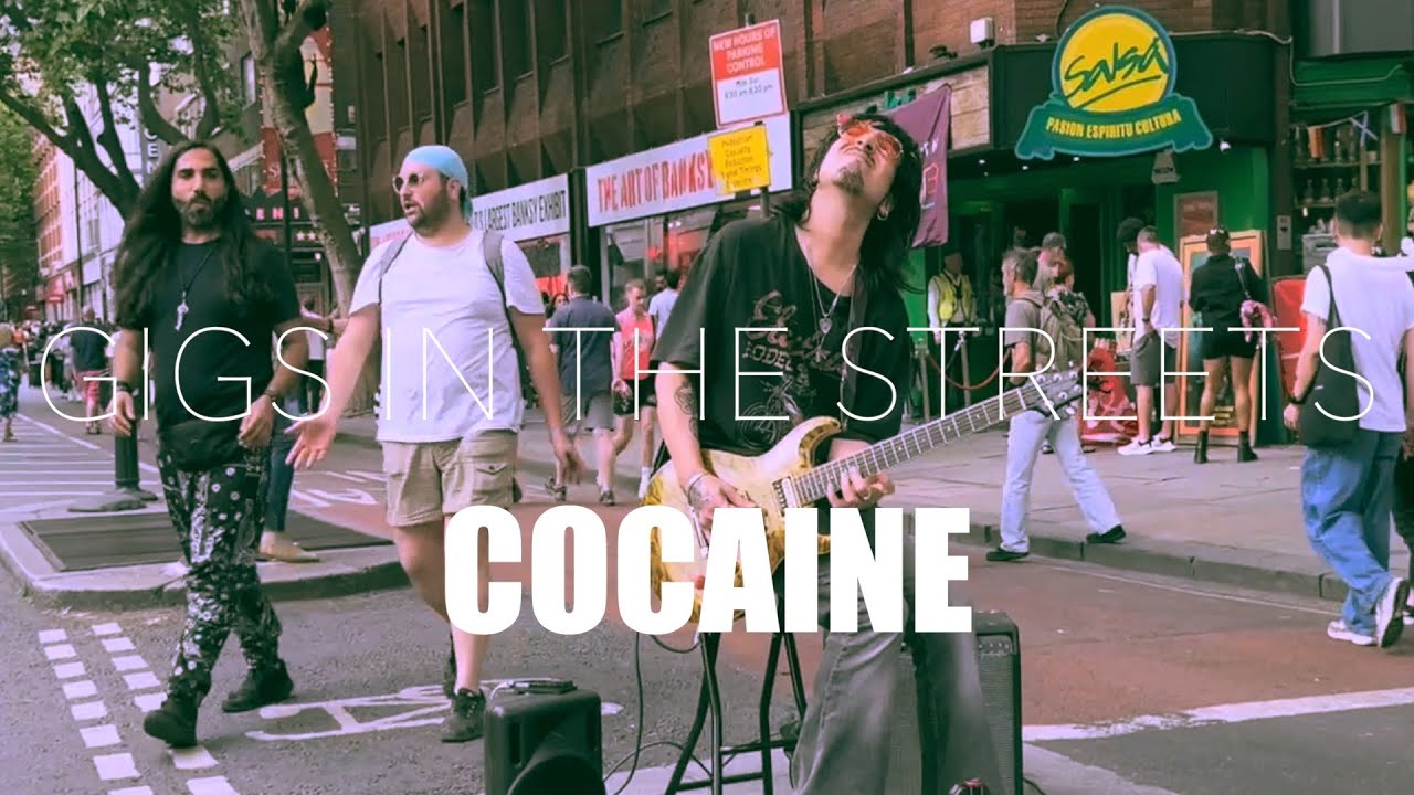 Awesome Street Talent! Cocaine,  Miguel Montalban, Gigs in the Streets of London, UK
