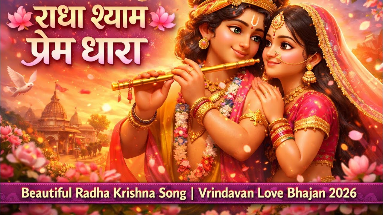 राधा श्याम प्रेम धारा 🌸 | Beautiful Radha Krishna Song | Vrindavan Love Bhajan 2026