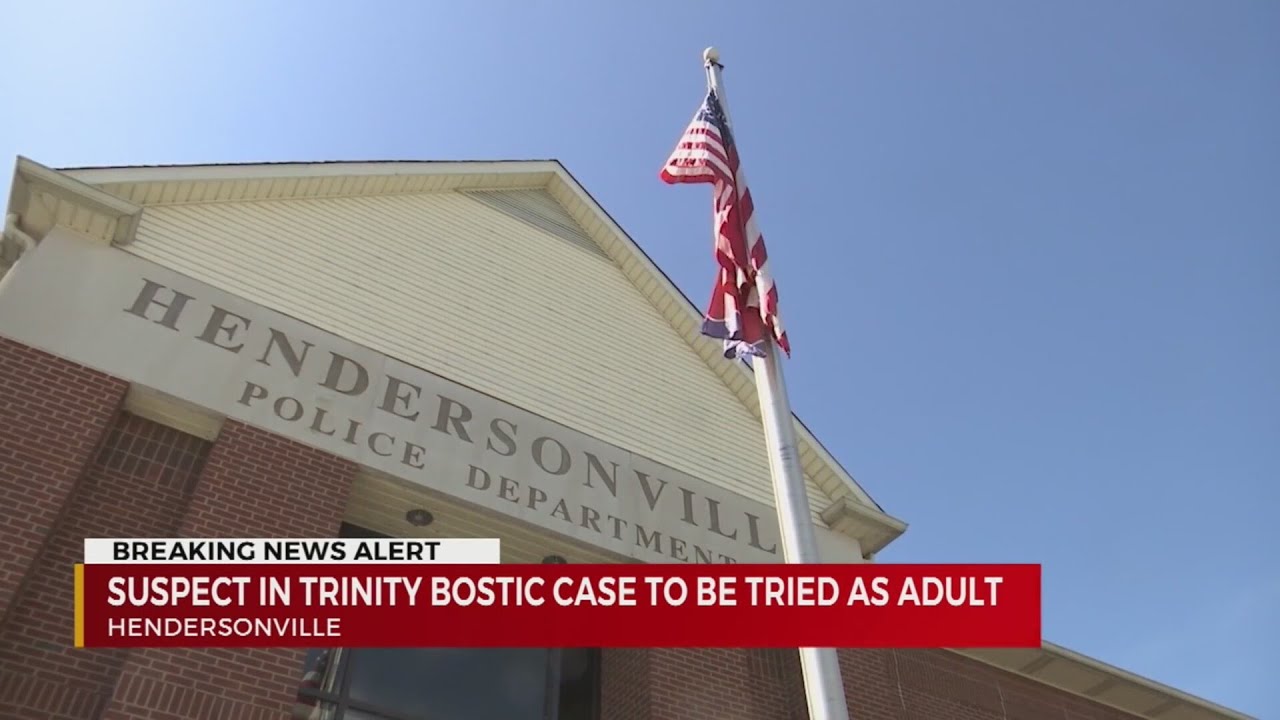 Suspect in Trinity Bostic case to be tried as an adult