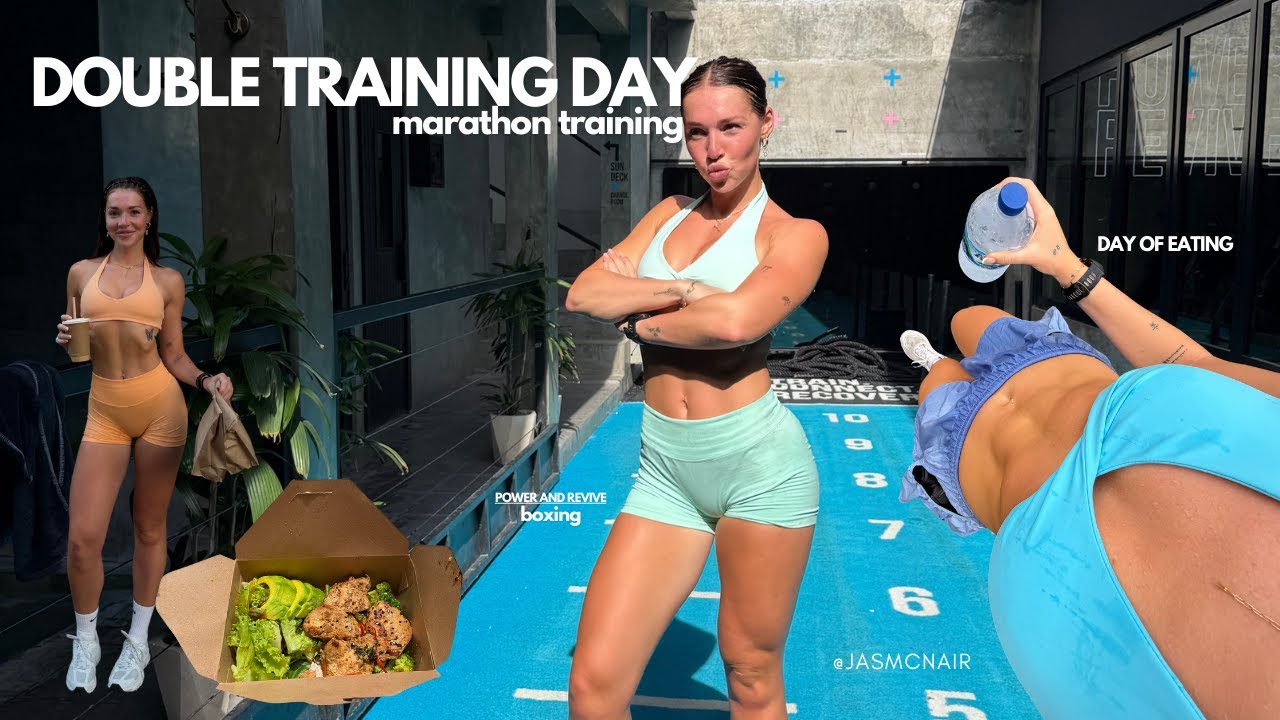 Marathon training | What I ate today and double training day. Canggu, Bali.