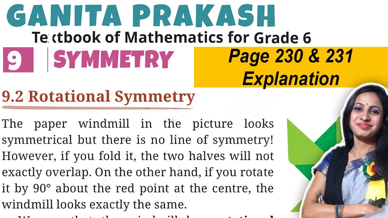 Symmetry | Class 6 Maths Chapter 9 Ganita Prakash  | Page 230 & 231 Explanation & Solution