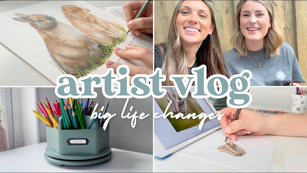 Big Life Changes, Meeting Up with Becca Barron and Staying Positive | Artist Studio Vlog