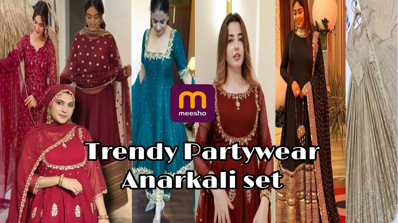 Meesho|| 💞New Designer Anarkali suit set under budget || 