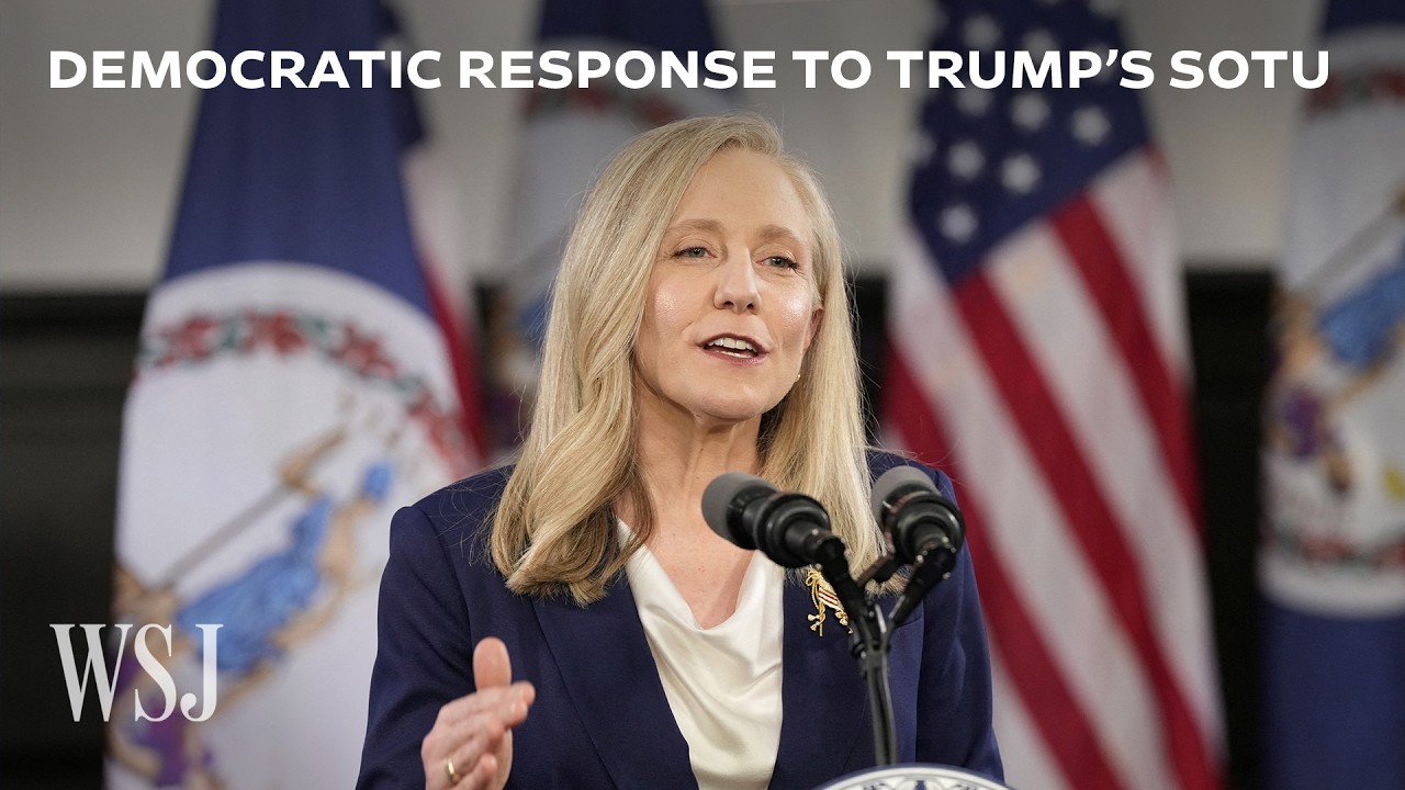 Virginia Gov. Spanberger's Full Democratic Response to Trump's SOTU | WSJ