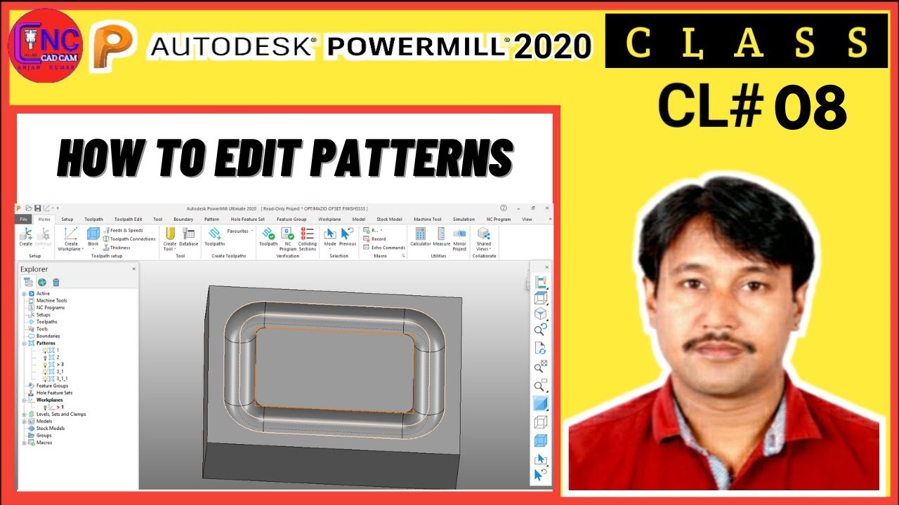 #8 HOW TO EDIT PATTERNS | AUTODESK POWERMILL 2020 | HOW TO EDIT PATTERNS IN POWERMILL |