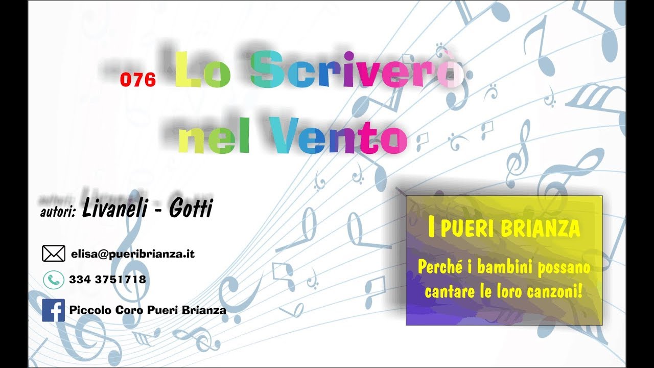 076 Lo Scriverò Nel Vento