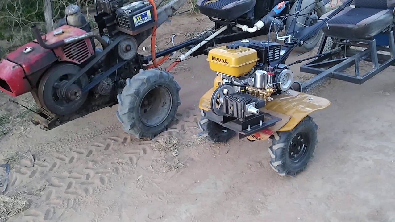 Poverizador em motocultivador!