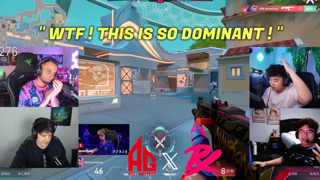 FNS, Sliggy, S0m & Shanks Reacts to PRX vs AG CRAZY Moments in VCT Masters Santiago