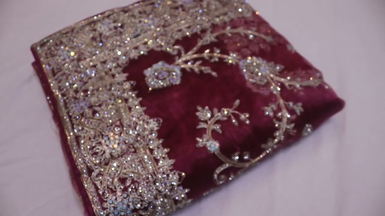 ARNG-4268 “The Rouge Pink” Premium Designer Saree||Crystal Organza Fabric||Crystals||Zari