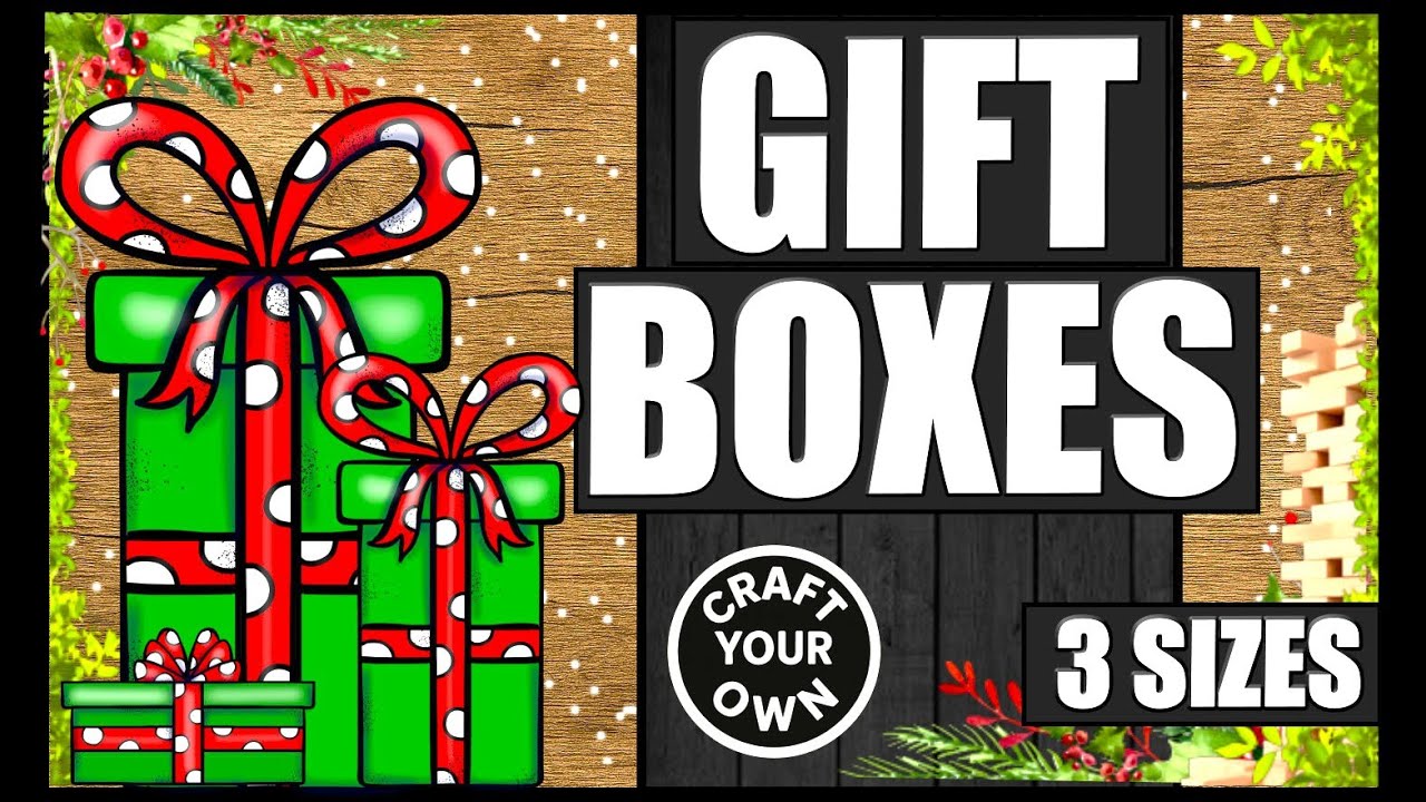 🟢UNIQUE TUMBLING TOWER BLOCKS GIFT BOXES CRAFT🟢NEW FOR ALL SEASONS DIYS3️⃣DIFFERENT SIZES #CHRISTMAS