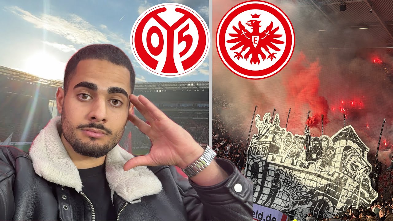 Nachbarschaftsduell ESKALIERT 🚨PYRO🧨& CHOREO 🤯 Mainz05 vs. Eintracht Frankfurt Stadionvlog 🏟️