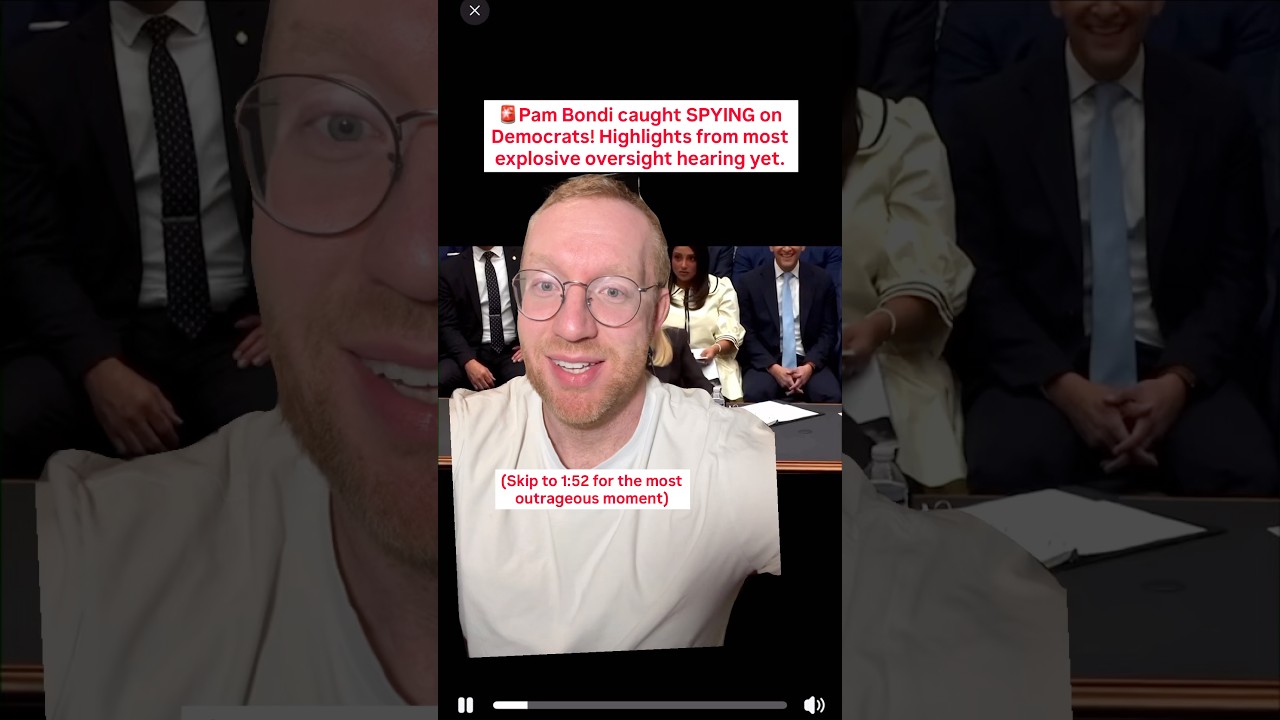 🚨 Pam Bondi caught SPYING on Democrats!