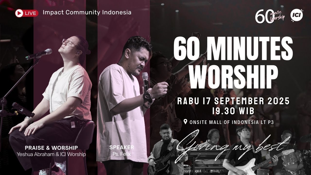 LIVE 60 MINUTES WORSHIP - GIVING MY BEST feat Yeshua Abraham & ICI Worship