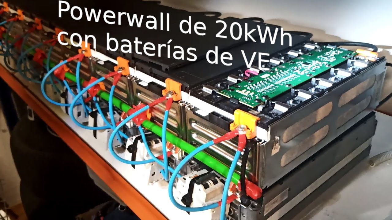 Powerwall con batería de coche eléctrico