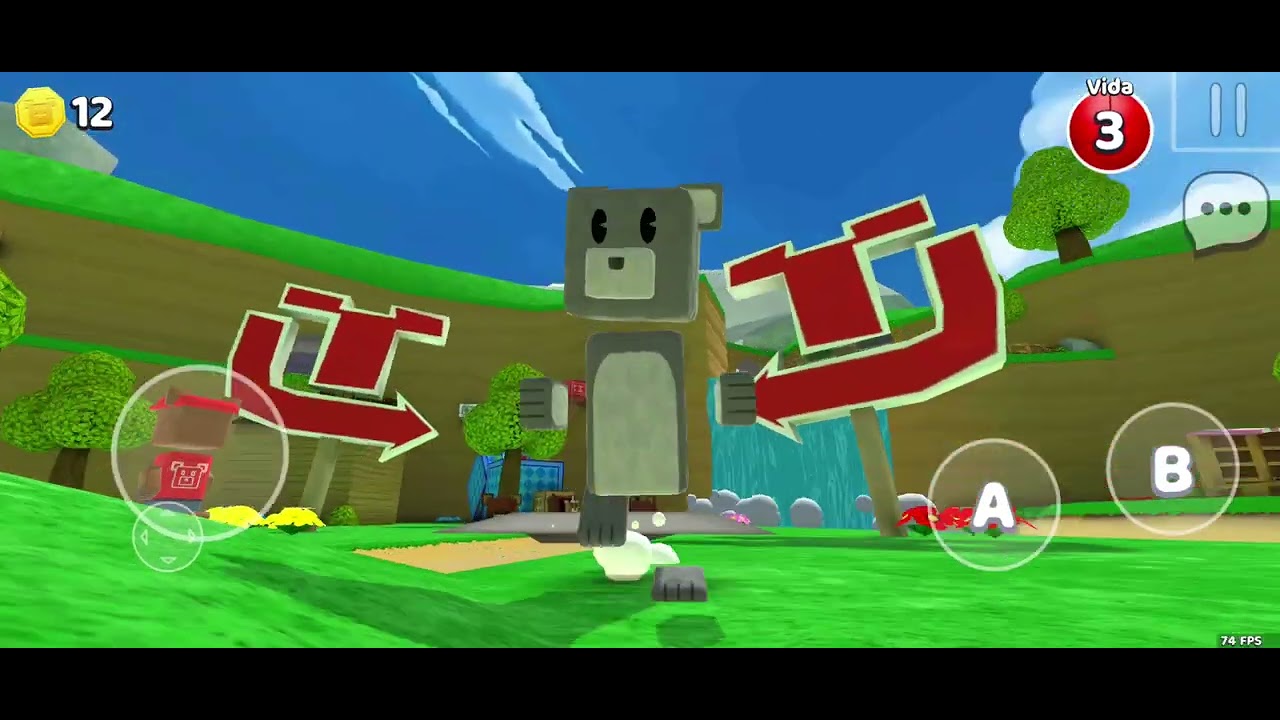 Vuelvo a jugar a super bear Adventure 