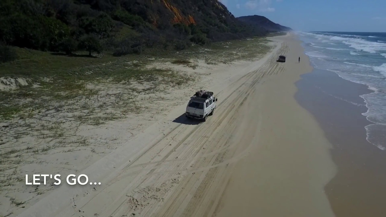 Fraser Island/ Drone DJI Mavic Pro/ Lake McKenzie/ 75mile Beach/ Maheno Shipwreck/ Australia 2017