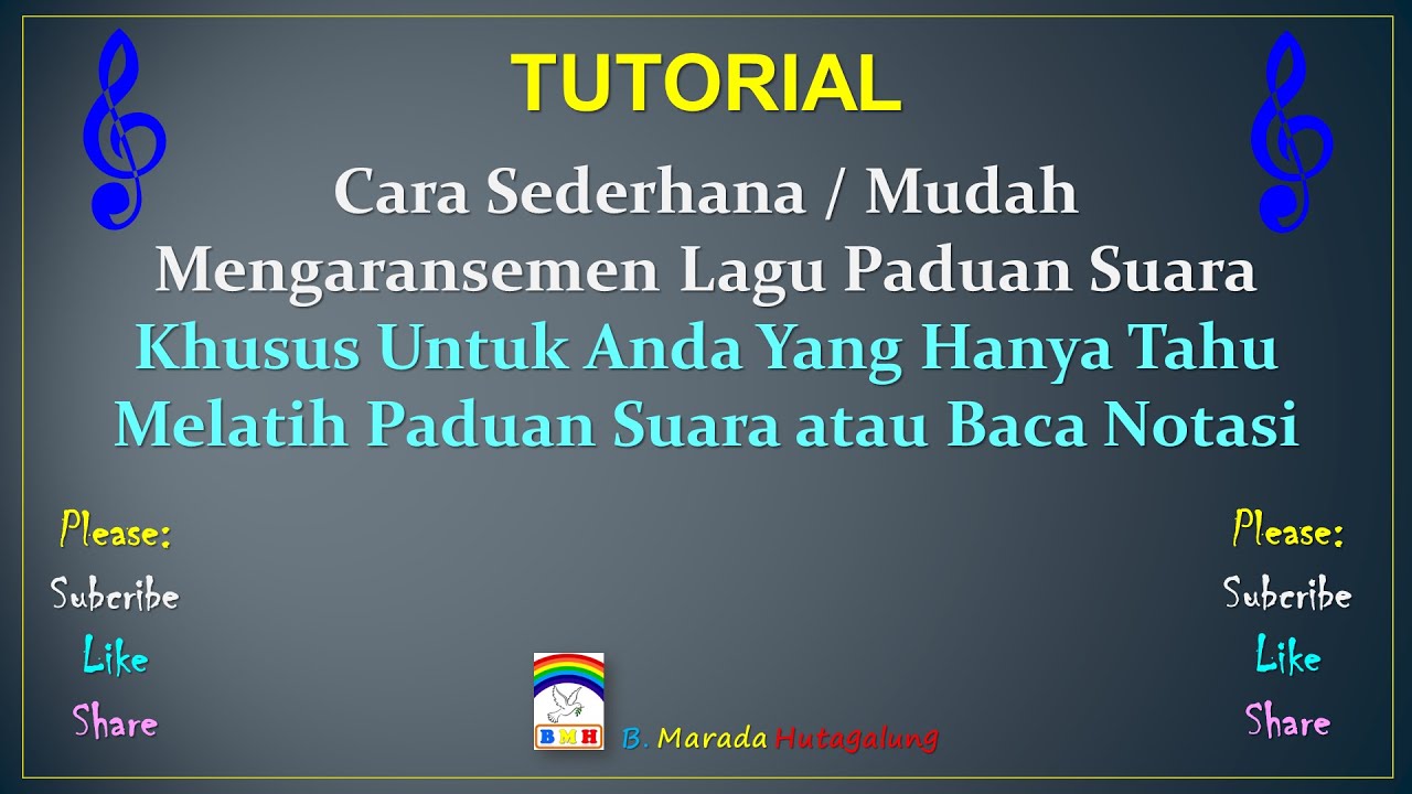 Cara Sederhana/Mudah Mengaransemen Lagu Suara