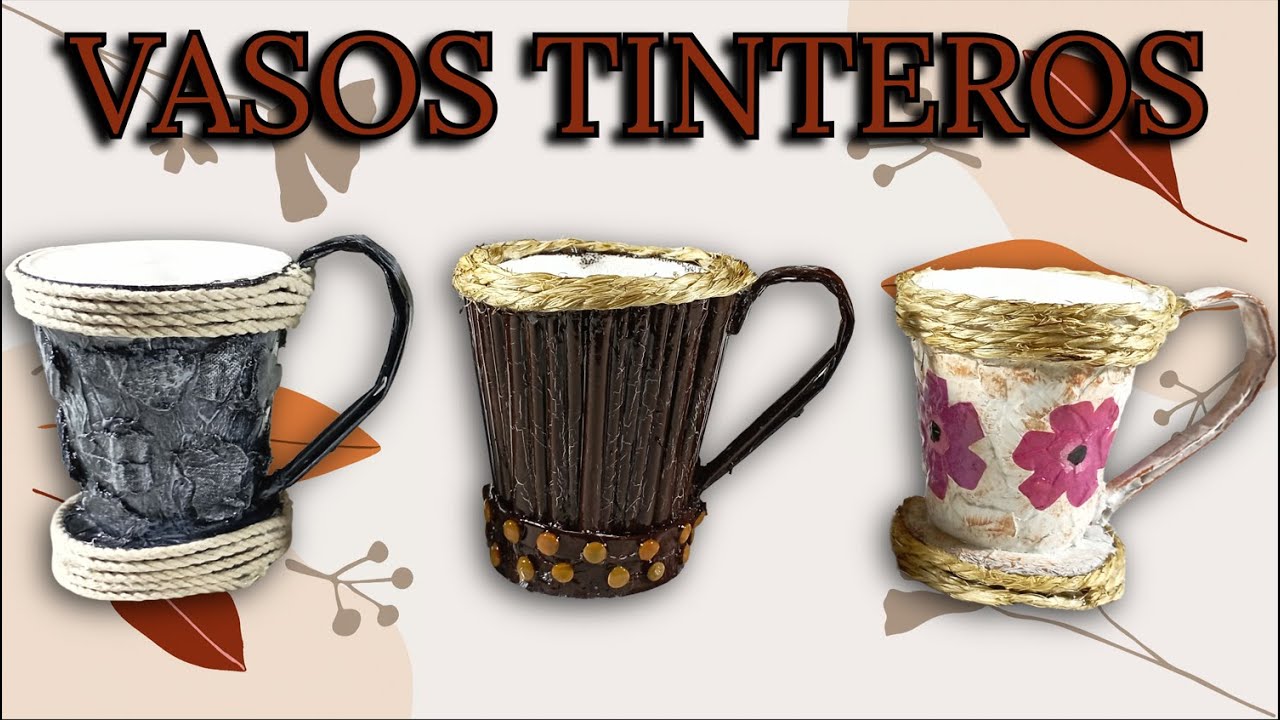 3 IDEAS DE VASOS DECORATIVOS FÁCILES Y ECONÓMICAS!! Todo Con reciclaje ♻ 