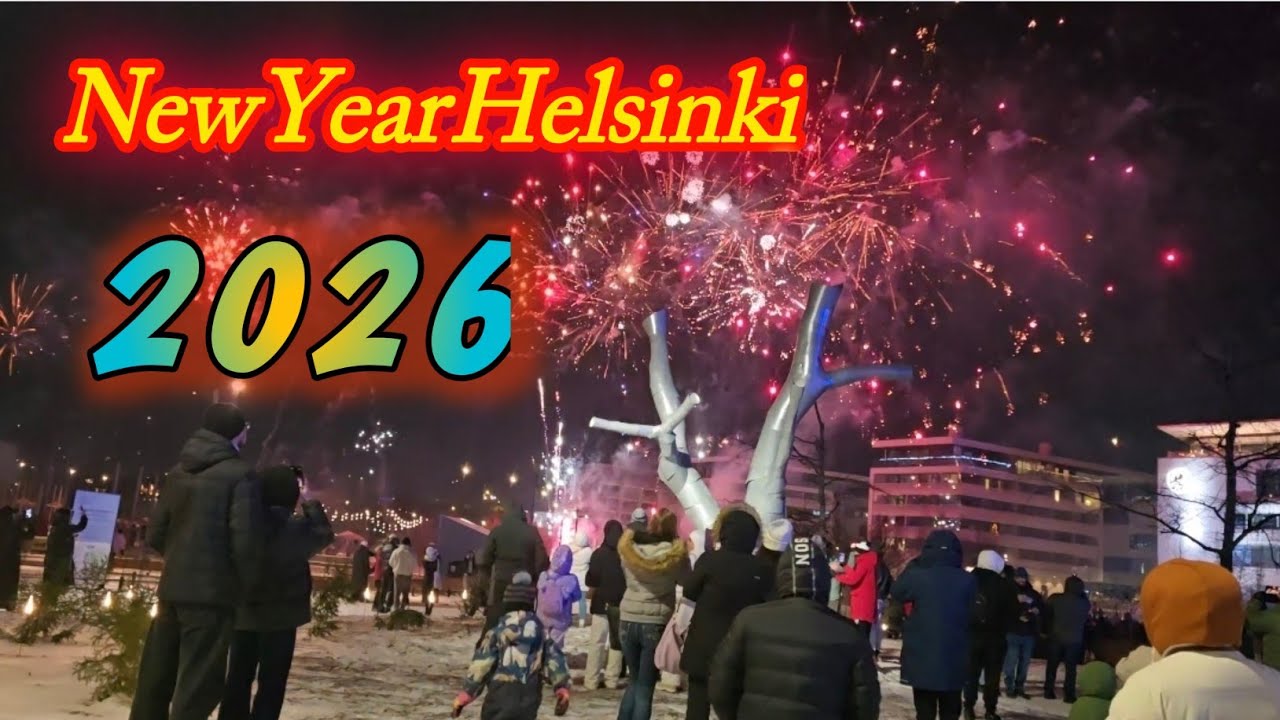 New Year's Fireworks 2026 in Helsinki, Finland | Happy New Year #newyearcelebration 