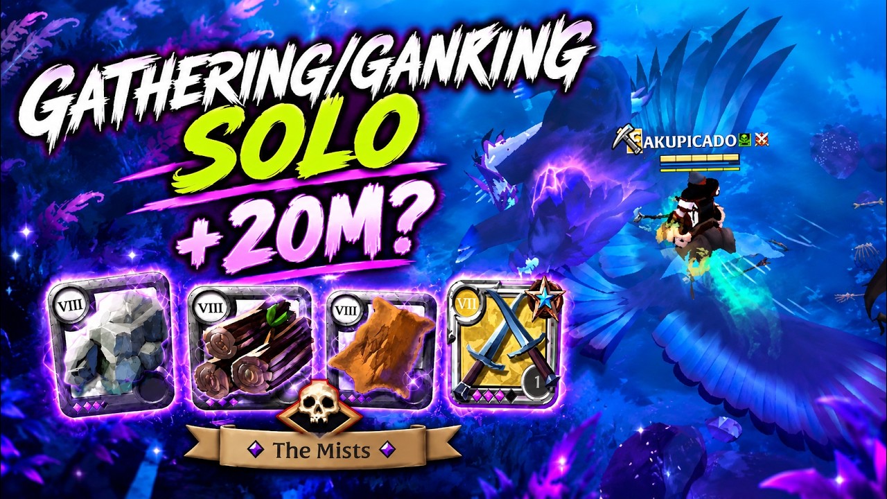 Making 20+ Million While Chilling in The Mists 💰 | Solo Gathering & Ganking | Albion Online | Ep. 12