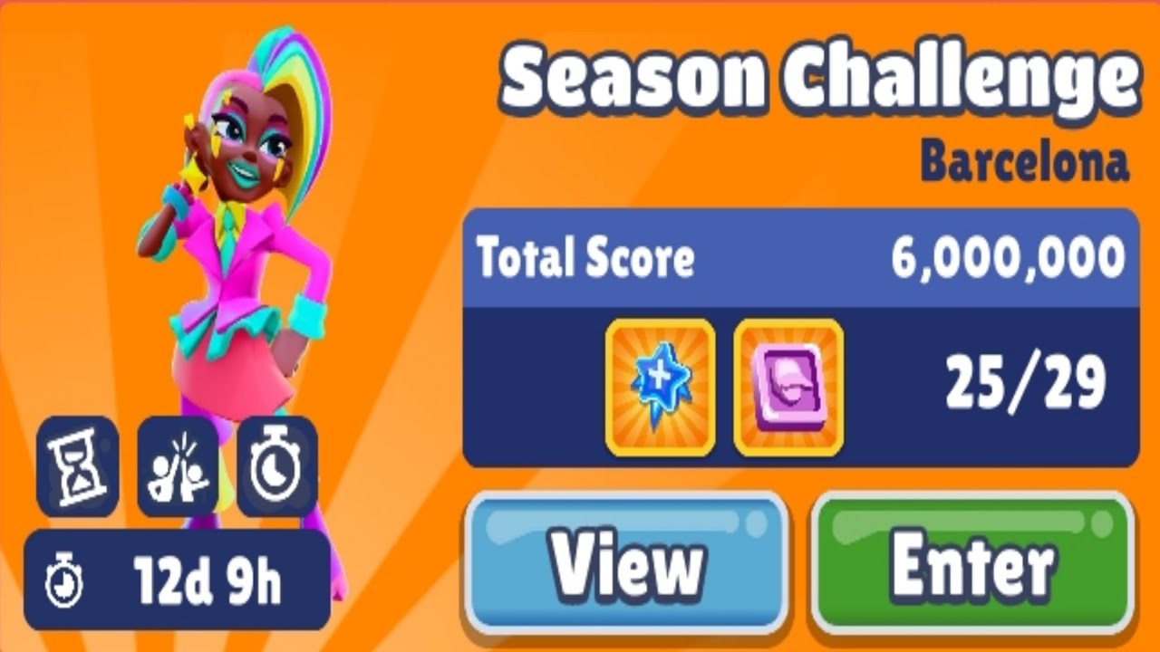 Subway Surfers Barcelona 2025 : Season Challenge Gameplay with Berta Barcelona Surfer