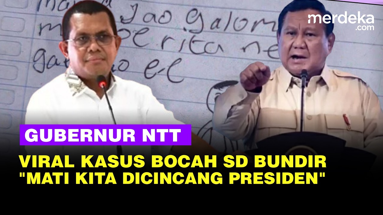 Gubernur NTT Soal Siswa SD Bundir: Syukur Prabowo Tahu Usai Rakornas, Mati Kita Dicincang