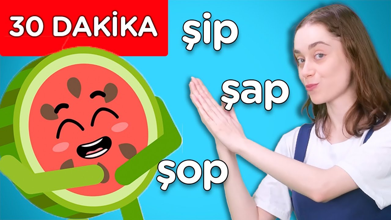 Karpuz Adam Şip Şap Şop I Eğlenceli Çocuk Şarkısı I 30 DAKİKA 