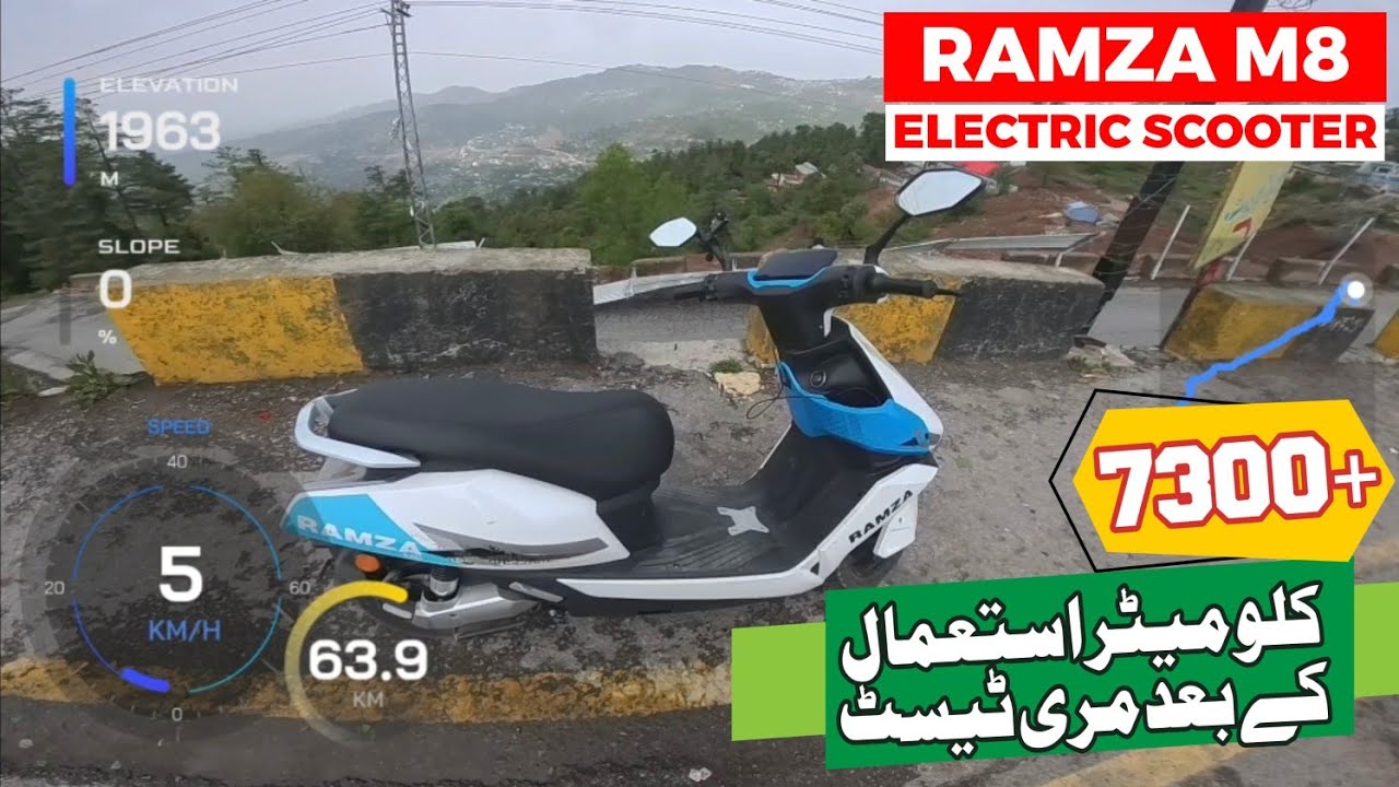 Ramza M8 Electric Scooter Murree Test Real Time & Uncut
