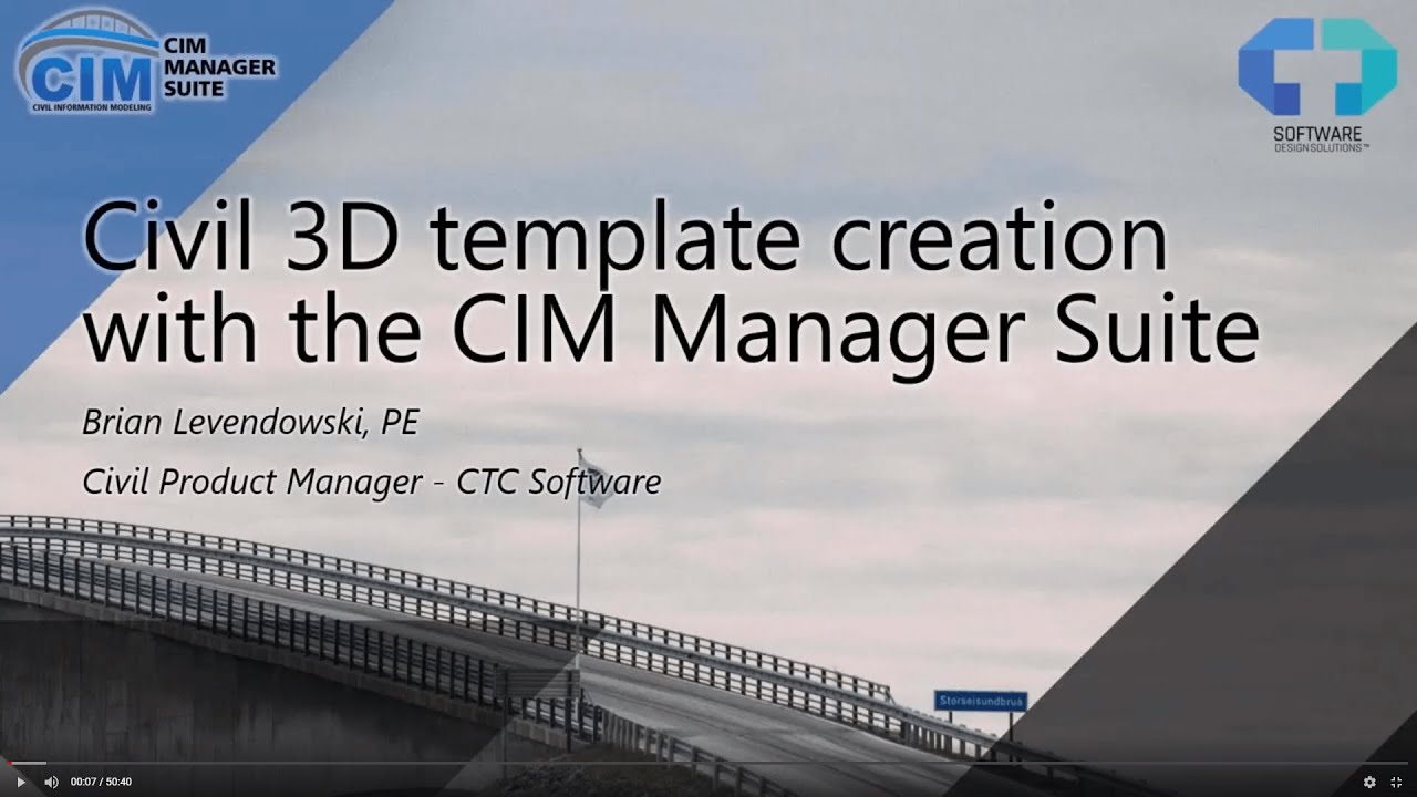 Civil 3D Template Creation with the CIM Manager Suite
