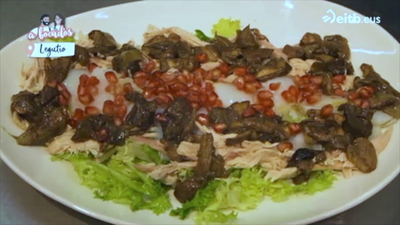 Ensalada templada de bacalao