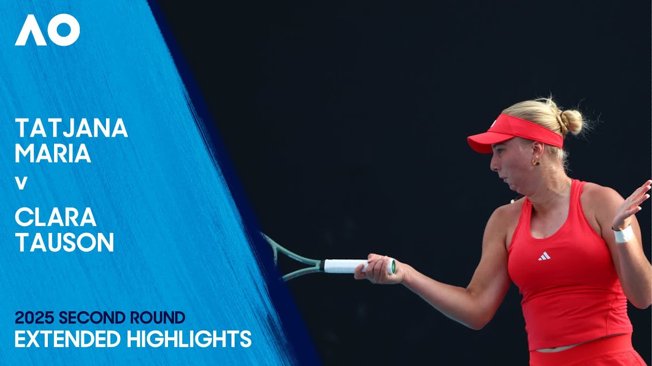 Tatjana Maria v Clara Tauson Extended Highlights | Australian Open 2025 Second Round