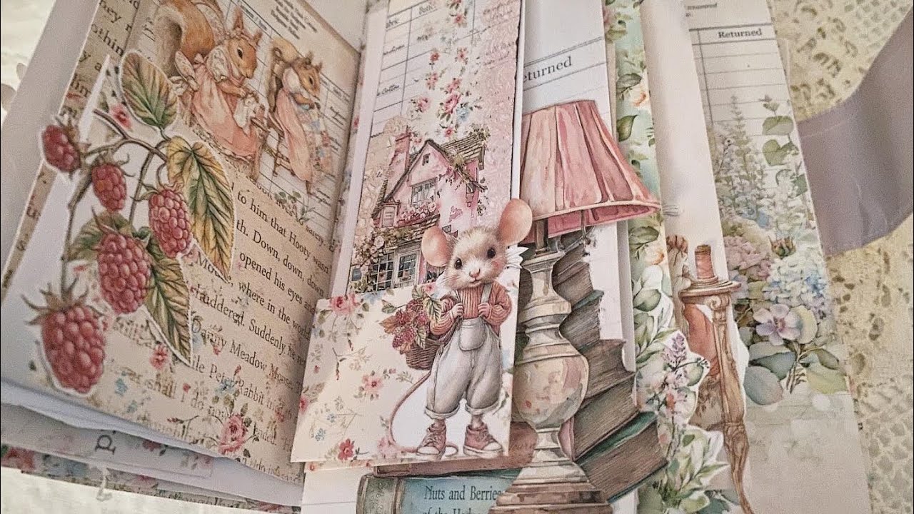 Journal share/flip through Hedgerow Hollow @ShabbyArtBoutique 