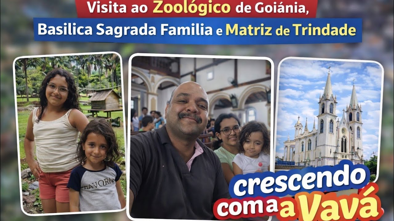 Visitando Zoológico de Goiânia, Basílica Sagrada Família e a Matriz de Trindade.
